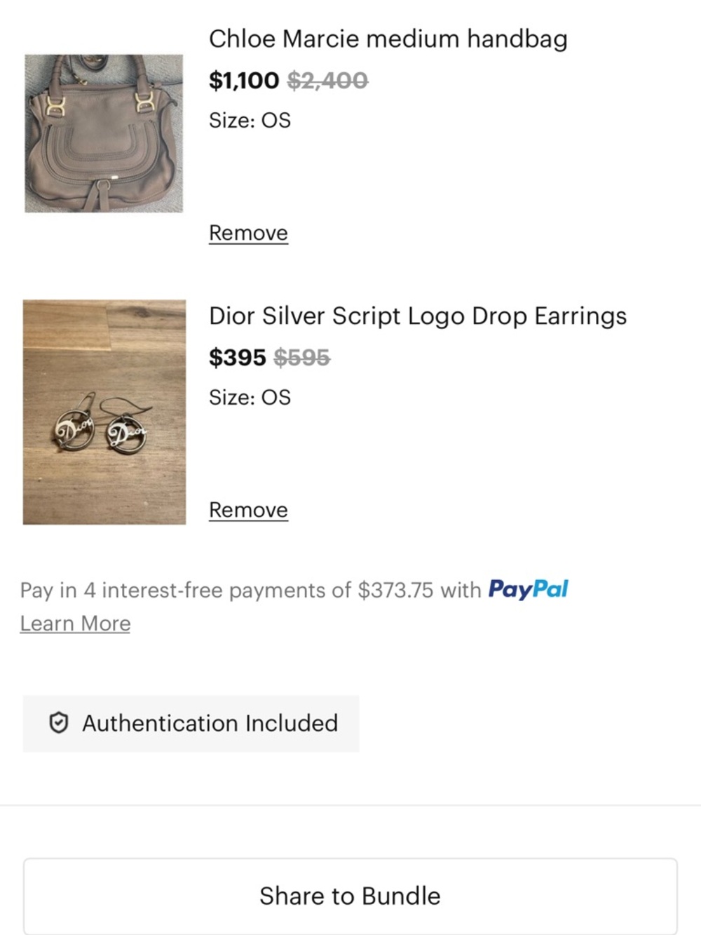 TRADE-Chloe Marcie Medium Handbag taupe/dior earrings